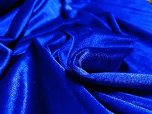 Tissu bleu électrique