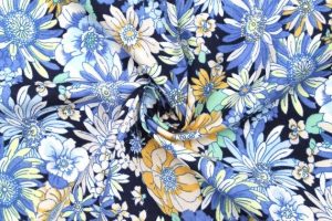 Tissu tropical bleu