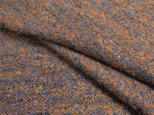 Tissu tweed bleu