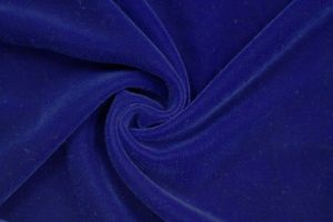 Tissu velours bleu roi